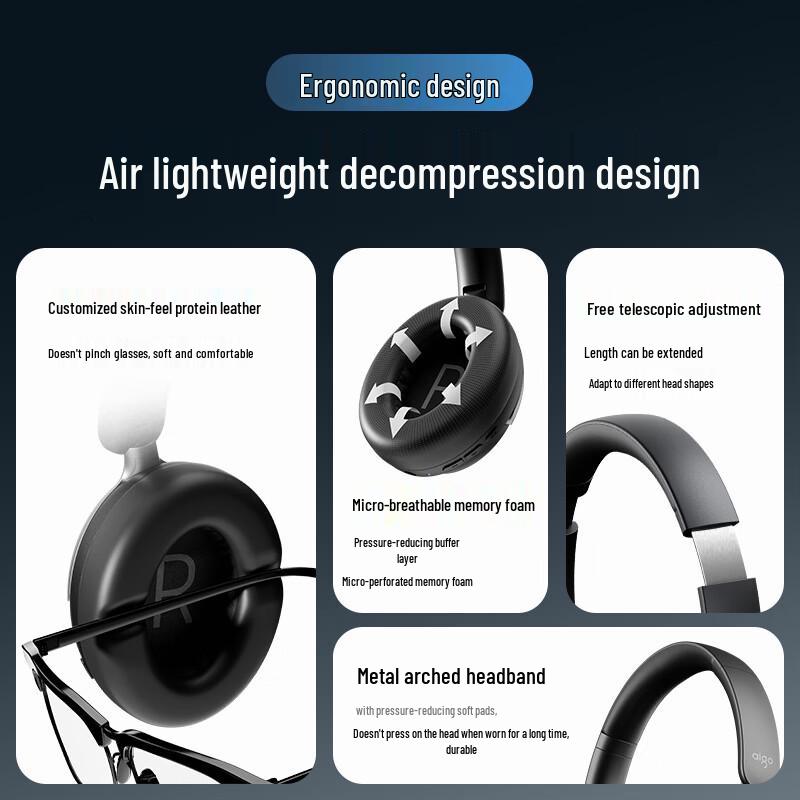aigo WE500 ANC AI Translation Wireless Headphones