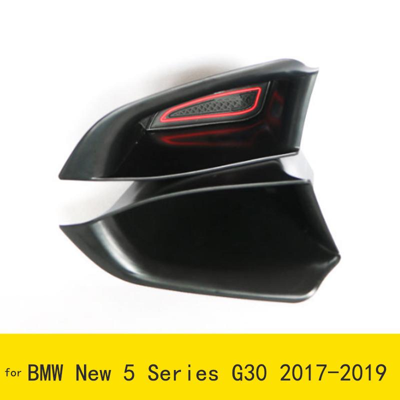 Models Black Plastic Car Door Storage Box Phone Tray Car Accessories with Mat  for BMW New 5 Series G30 2017