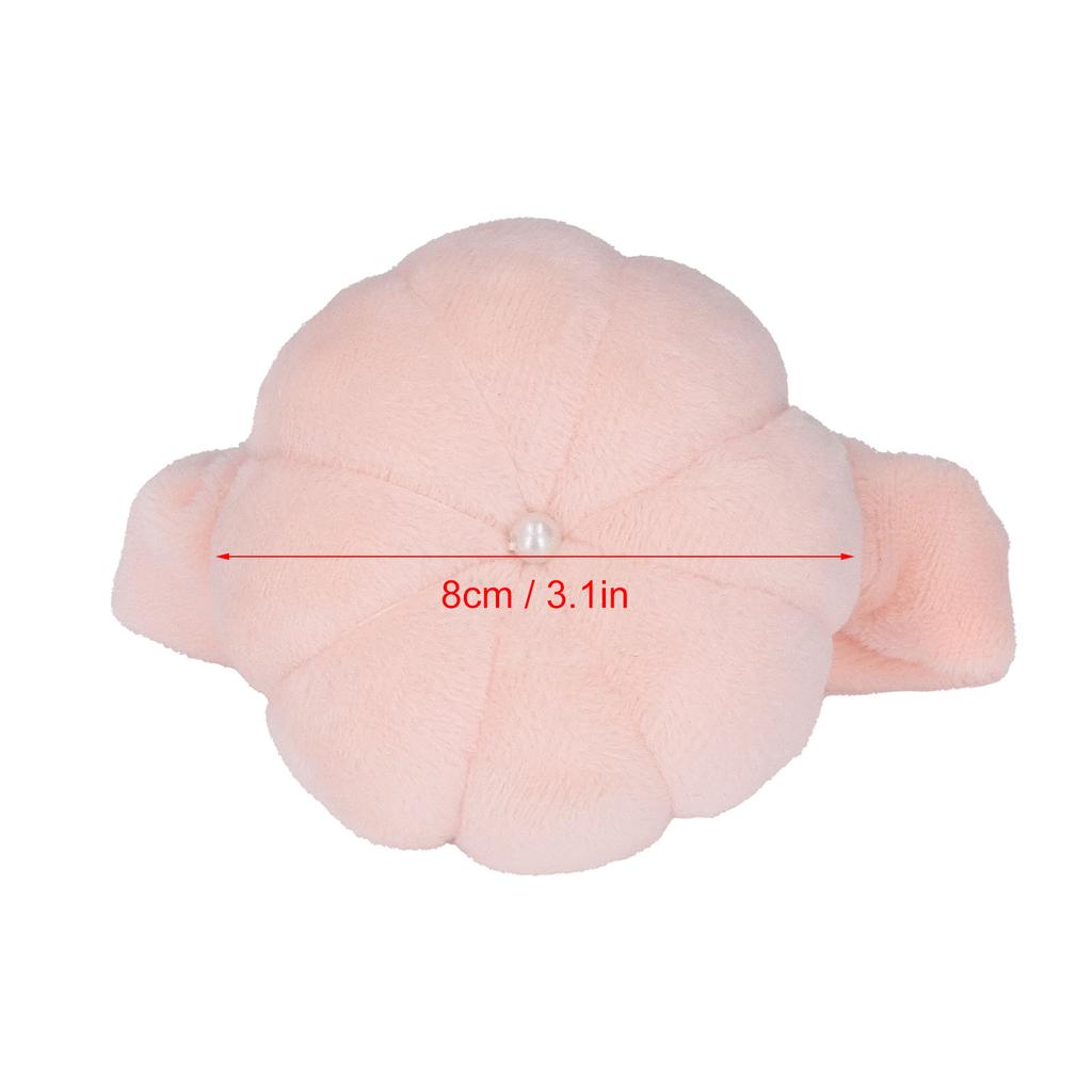 2 PCS Pin Cushion, Pumpkin Shape Wrist Strap Design Portable Cloth Material Practical Sewing Pincushions with Wrist Strap, for Needlework Beginners an