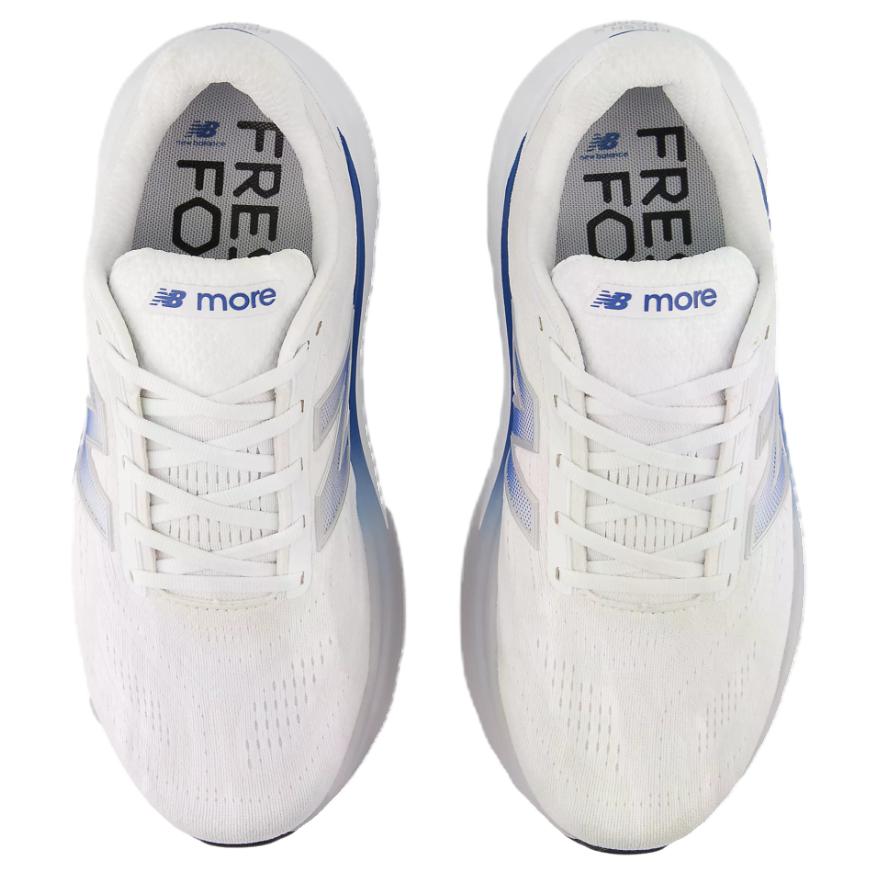 New Balance Fresh Foam X More V6 White Blue Agate Men's Running Shoes MMORLB6