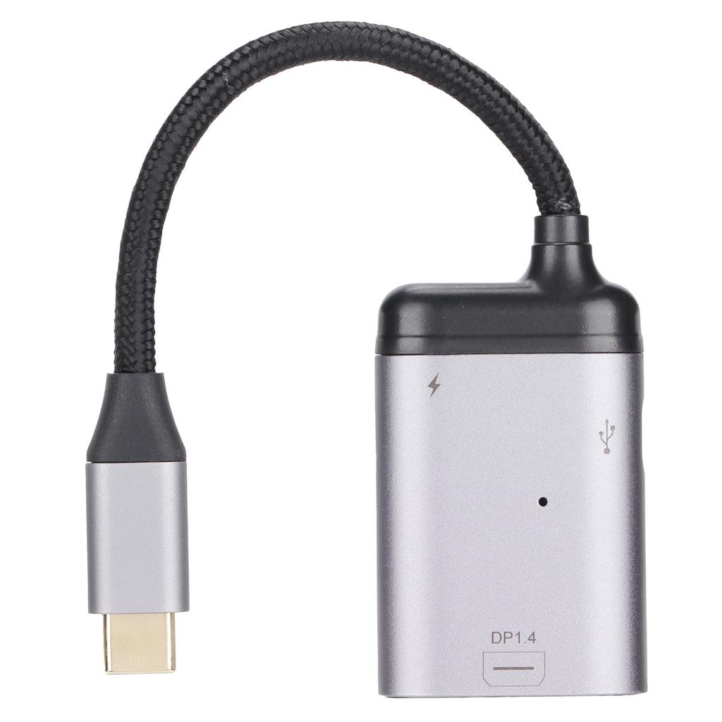 JORINDO Type C to Mini DisplayPort Adapter Type C to DP Converter with Power Port and Type C Data Port
