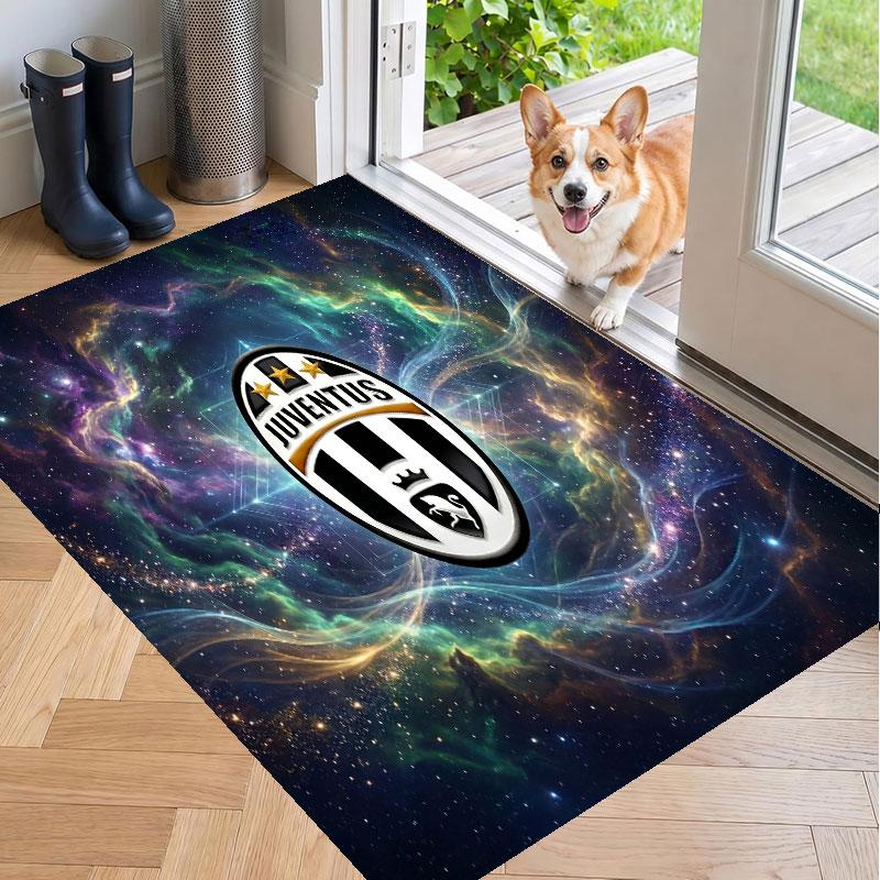 Soft Floor Carpet Juventus FC Pattern Area Rug Decorative Mat For Home Room Decoration