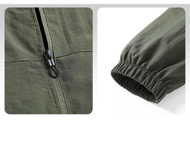 2025 Men's Casual Jacket - Wrinkle-resistant, Breathable, Soft Solid Color Outerwear for Autumn/Winter