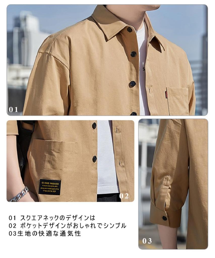 Shirts for Oxford Shirts [COMOOS] Men, 3/4 Sleeve, Casual, Plain, Shirts, Men's Casual, Cotton, Men's