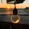 Bulb Car Charm Creative Car Hanging Light with Motion Sensor Rechargeable Retro Rearview Mirror Decoration Warm Glow Ambient Light for Night Driving