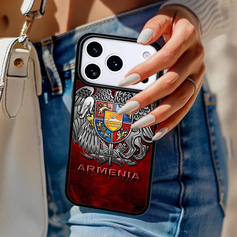 

Чохол для телефону з прапором Вірменії Для iPhone 17 Air 14 15 13 12 Max Чохол Для Apple 14 15 16 16e 11 Pro Max Plus Coque iPhone 11pro max