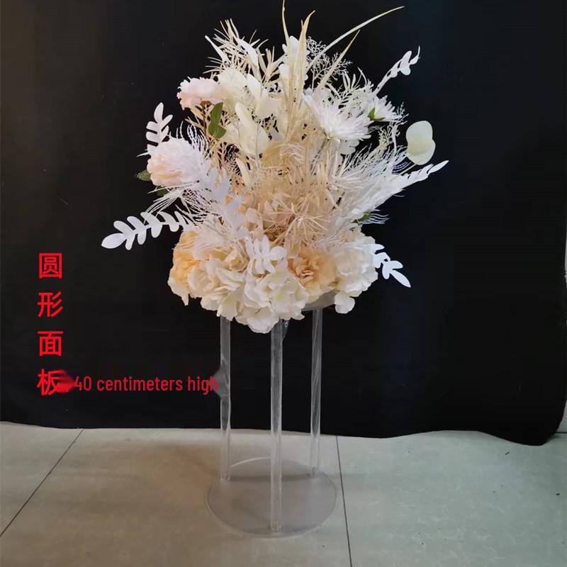 Elegant Transparent Square Frame Flower Stand for Weddings and Events