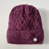 Neue Hüte für mittlere und ältere Frauen Winterwollmützen halten warm Winter-Hüte für ältere Damen Fleece Herbst- und Wintermützen gestrickt