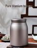 Large Pure Titanium Airtight Tea Storage Jar - High-End, Lightweight, and Portable Magnetic Travel Canister