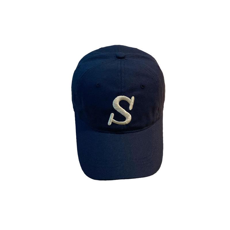 New Ins Letter Embroidered Baseball Cap for Children, Versatile Curved Brim, Small Face, Soft Top Sunshade Cap for Men