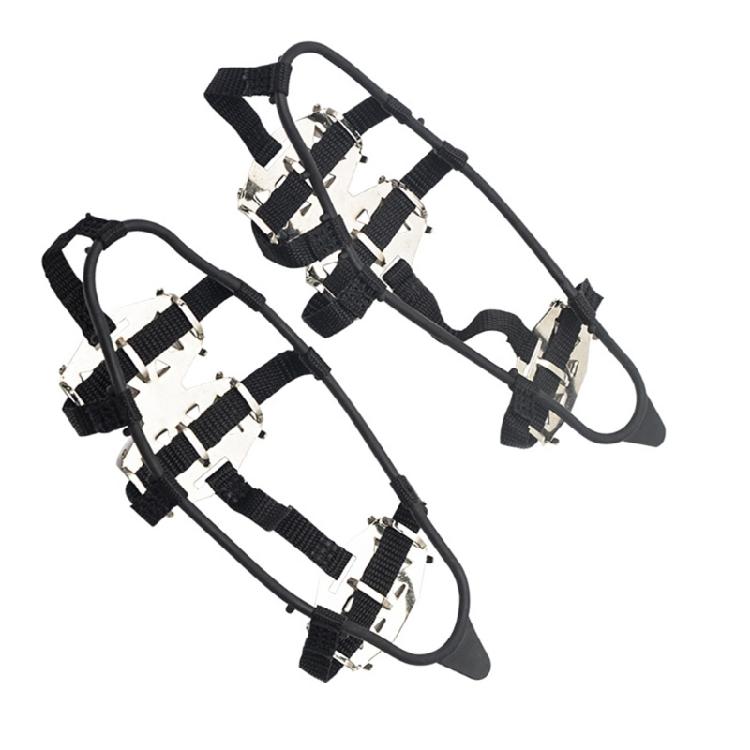 Antislip Ice Shoe Crampons with Spikes for Winter Outdoor and Skiing, 24 Teeth Ice Snow Spikes Grip for Boot and Shoe