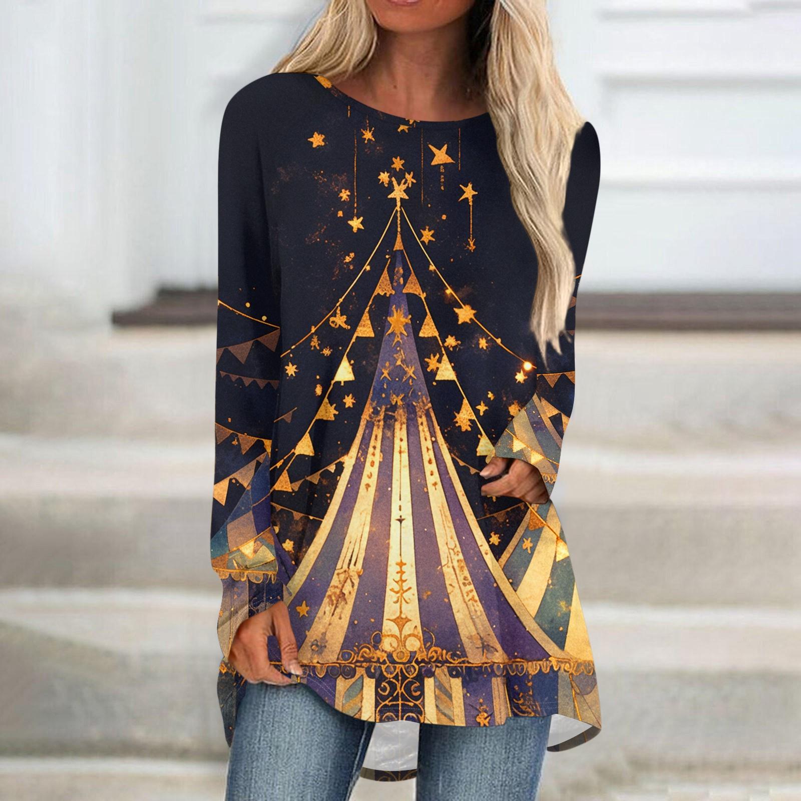 

Женский модный пуловер с круглым вырезом, рукавами реглан и длинными рукавами, с карнавальным принтом, повседневный L