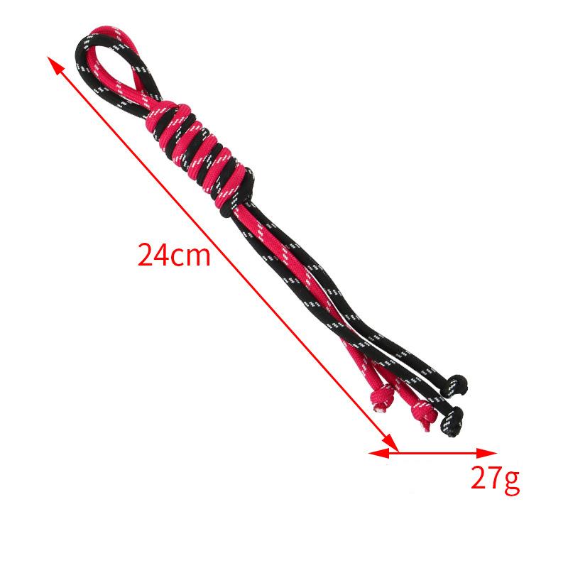 Multi Color Trendy Contrasting Design Nylon Hand Rope Keychain Hand Woven Design Bag Hanging Decoration Key Ring