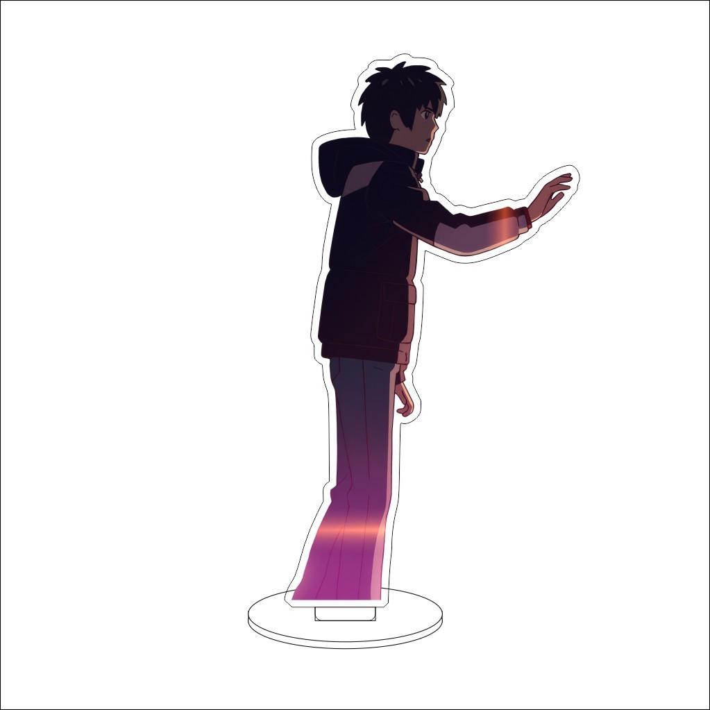 16CM Anime Your Name Cosplay Acrylic Stand Ornaments Okudera Miki Natori Sayaka Tachibana Taki Figure Stand Halloween Gifts