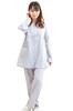 Eye Double Gauze Cotton Pajamas with Front Suitable for Spring and Sizes 15117 K's Women's Long-Sleeved, Skin-Friendly 100% Opening, Autumn,