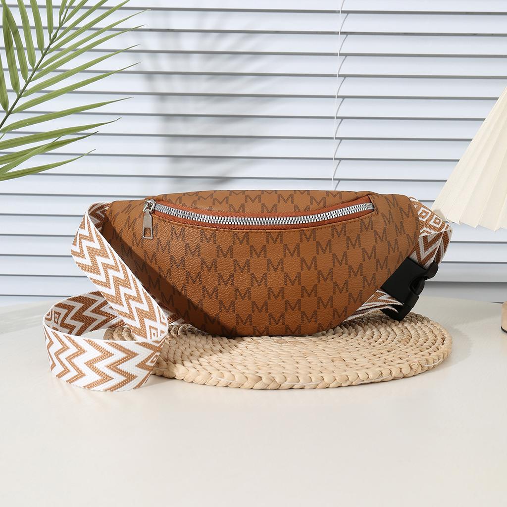 New Messenger Bag Women's Leather Simple and Lightweight Shoulder Bag Leisure Travel Unisex Mobile Phone Small Fanny Pack