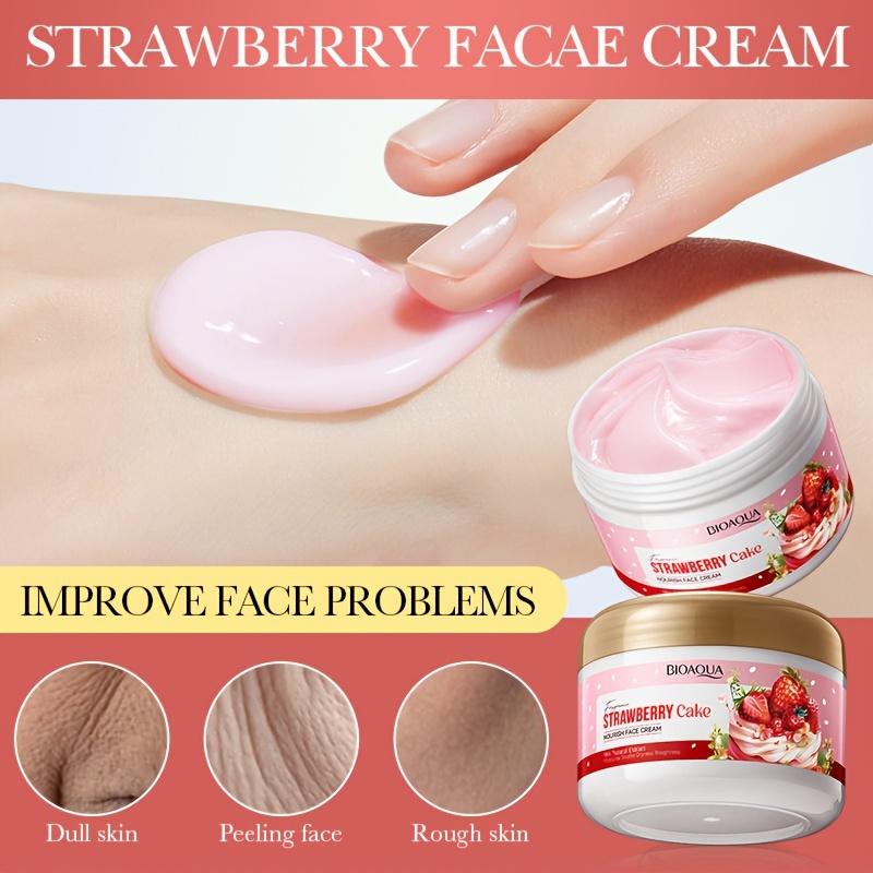 Strawberry Cake Nourishing Face Cream Deep Moisturizing Hydrating Tender Skin Remove Pigmentation Dullness Skin Care 100g