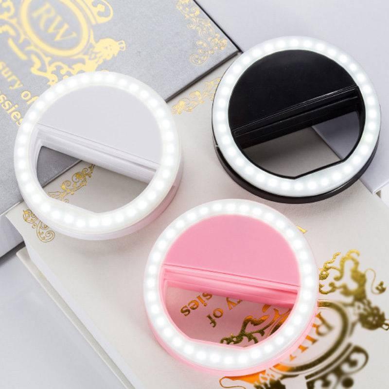 Phone Selfie Ring Light With Usb Rechargeable Power For Makeup And Video Recording