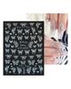 Laser Nail Stickers Butterfly Heart Star Design Adhesive Slider Decals Nail Art Stickers Manicure Decorations