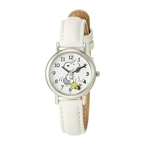 [Citizen Q&Q] Часы Cue and Cue PEANUTS (арахис) Snoopy P003-314 Женские Белые