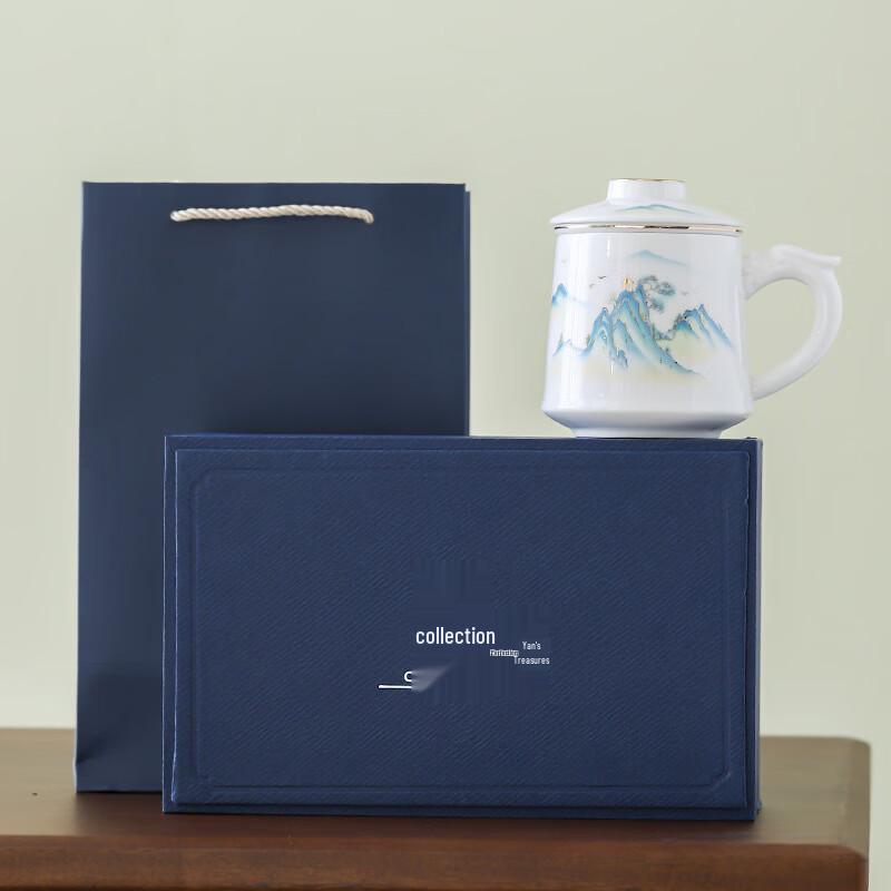 Chaxun White Porcelain Tea Infuser Mug