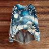 Ladies' Fashionable Printing Casual Hooded Long Sleeved Sweatshirt