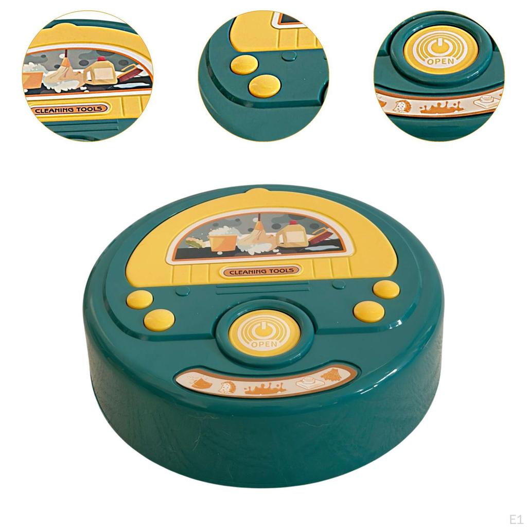 Kids Floor Sweep Toy Robot,Pretend Play,Cartoon,Kids Vacuum Cleaner Mini Cleaning Robot