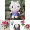Cozy Gabby Dollhouse Plush Toy Mercat Cartoon Stuffed Animal Mermaid Cat Plushie Doll