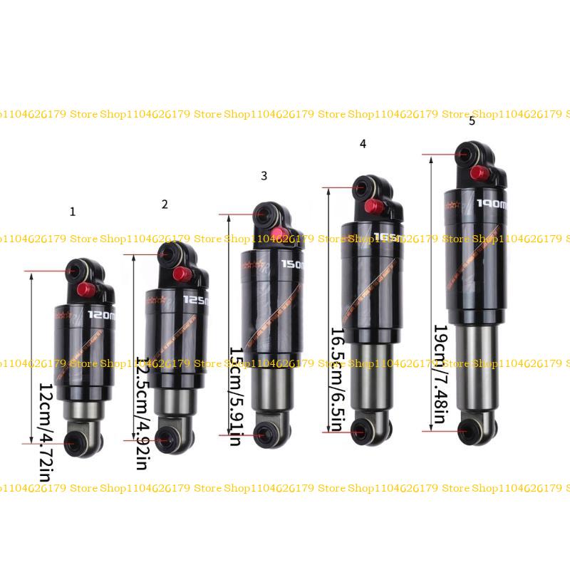 A1A2 Folding Bicycles Rear Shock Mountain Bike Air Shock Absorbers Cycling Accessories