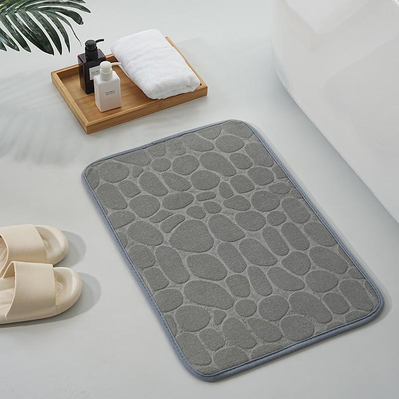 2pcs Ultra-Soft Thick Coral Fleece Bathroom Mats - Quick Dry Non-Slip 2 Piece Carpet Set Design for Home Decor