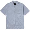 Fashionable Soft Versatile Short Sleeve Shirt Men Shirts Blue White VN000NM8EF7