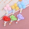 6 Pcs New Kawaii Cartoon Colored Balloons Series Resin Scrapbook Diy Decorative Hair Clip, Pendant Jewelry Parts A96