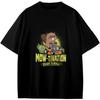 Retro Funny Beaver Lawn Mower Gardening Gift Girls Boys Teens T-Shirt Anime Gift