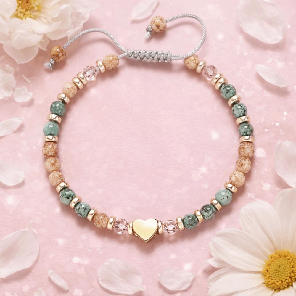 Best Wish Bead Bracelet Wristbands Heart Bracelet Fashion Accessory Adjustable Wrist Chain Gifts
