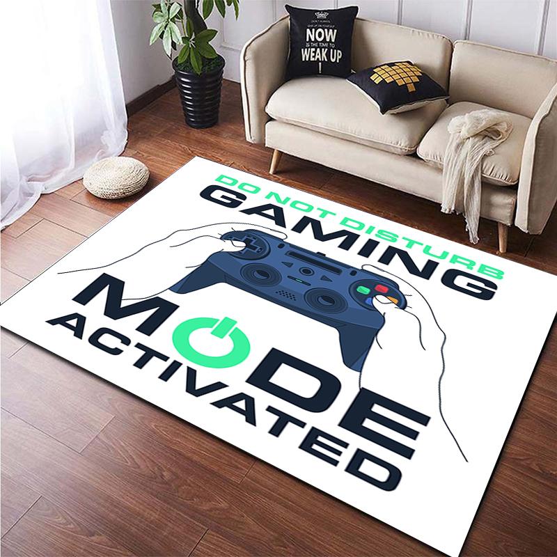 Cartoon Comic Game Handle Painting Carpet for Living Room Large Area Rug Black Soft Carpet Home Decoration Mats Boho Rugs