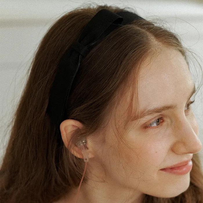 Handmade classic ribbon point hair band HB003