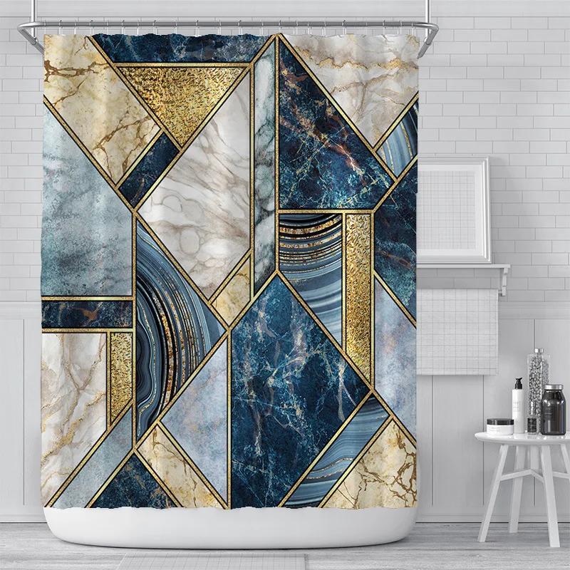 

Creative Digital Printing Shower Curtain Waterproof Polyester Bathroom Curtain Home Decor Shower Set Curtains With Hooks W60H190(CM)-1 Pcs