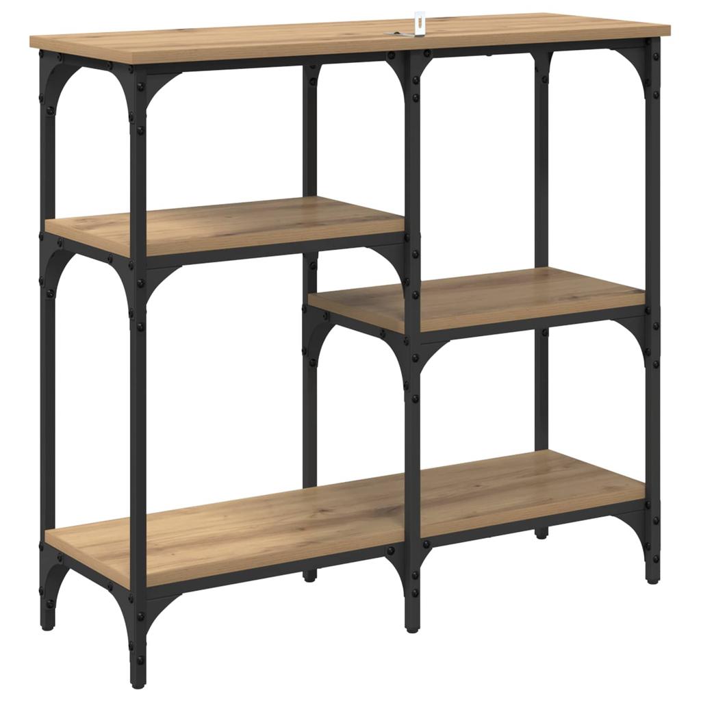 Artisan Oak Console Table 31.5 x 11.4 x 29.5 in Particleboard