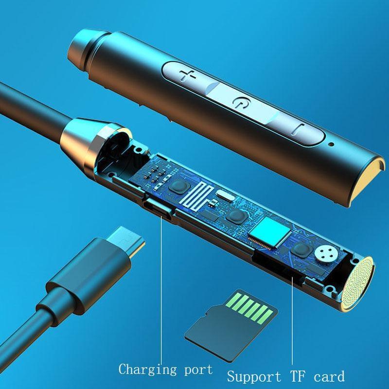 Wasserdichte drahtlose Bluetooth 5.0-Nackenbügel-Ohrhörer Sport Magnetisches Headset Ohrhörer Stereo-Kopfhörer