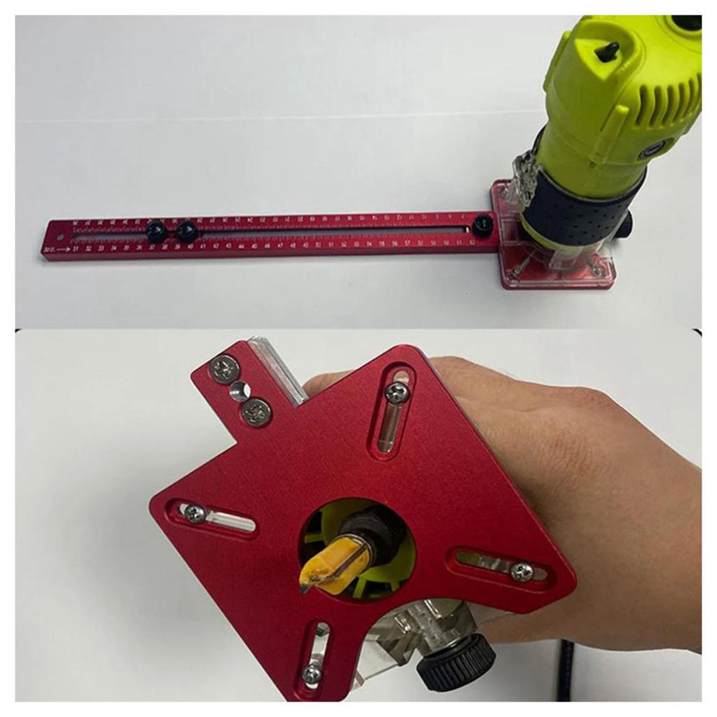 Router Milling Bracket Aluminum Alloy Trimming Machine Flip Board Woodworking  Cutting Jig