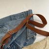 Women'S Stylish Woven Chest Bag - Light Brown, Breathable Crossbody Sling Phone Pouch with Zipper Closure, Versatile Waist Pack for Beach, Sports
