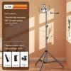 Trépied de sol multifonctionnel et support de téléphone avec anneau lumineux pour streaming en direct et photographie