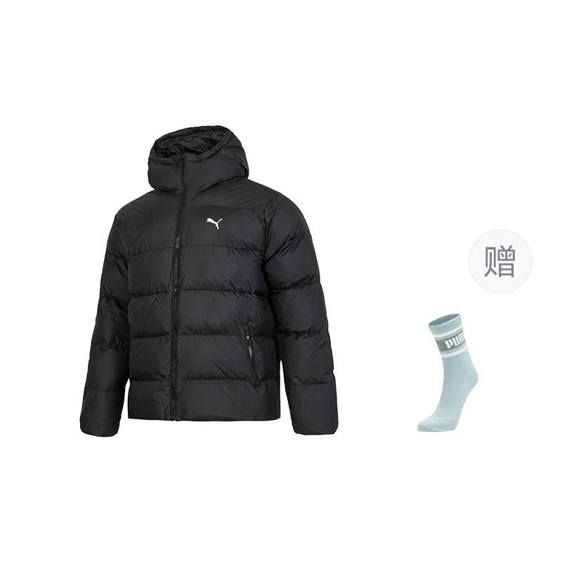 PUMA Puffer Jackets Men's Hooded Moderate Padded Puffer Jacket 684120-01
