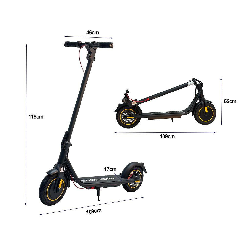 KX-Electric X8 MINI Adult Folding E-Scooter 500W Motor 36V10AH Battery 9 Inch Fat Tires Silent Tire Urban Commuting Electric Scooter