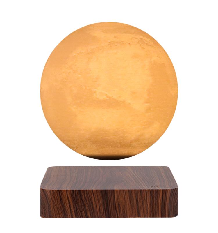 Unique Luminous Office Furniture Decoration Magnetic Levitating Floating LED Jupiter Mars Saturn Moon Reading Light Table Lamp