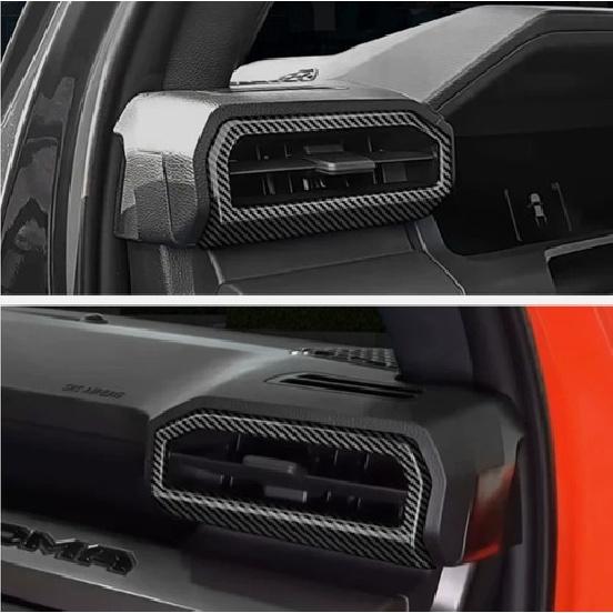 For Toyota Tacoma 2024-2025 Dashboard Air Vent Cover Trim Carbon fiber Kit 2pc