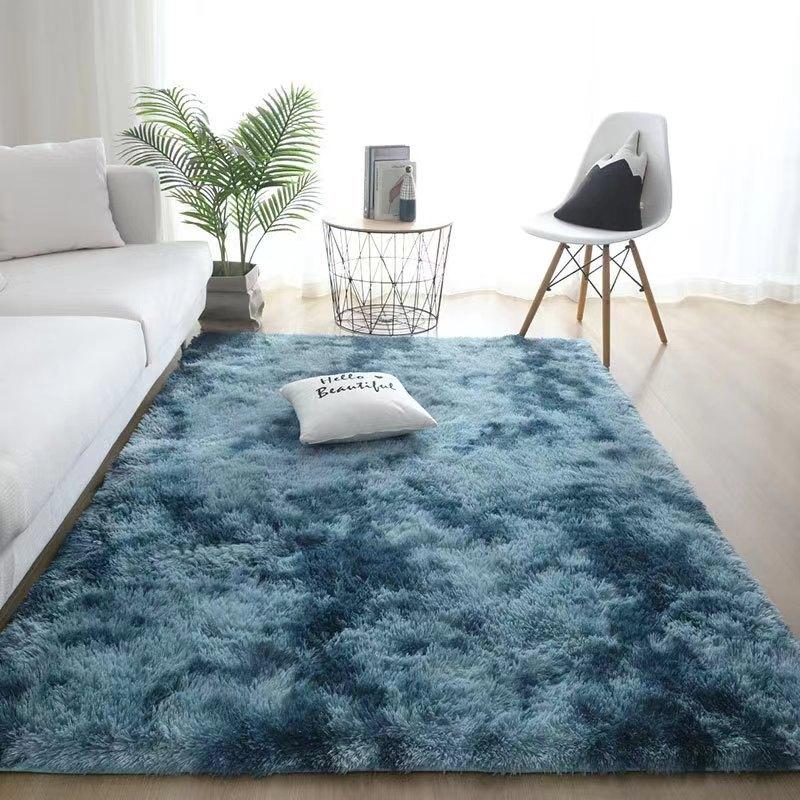 Nordic Style Living Room Carpet Sofa Coffee Table Blanket Fully Covered Non-slip Floor Mat Plush Floor Mat Household Bedroom Bedside Blanket
