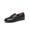 BASTO British Slip-On Loafers Women Single Shoes