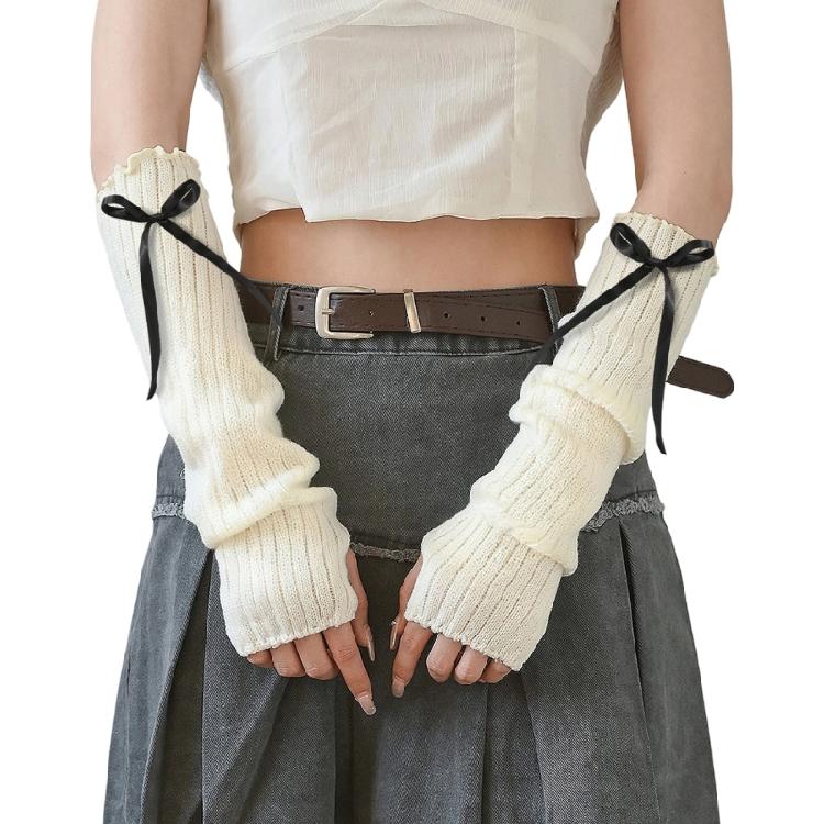 Breathable Long Arm Gloves 2000s Harajuku Oversleeve Lightweight Knitted For Casual Fashion