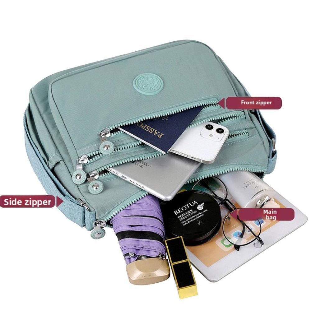 Korean Fashion Simple Generous Large Capacity New Women's Bags Shoulder Crossbody Bag Solid Color Casual Lightweight